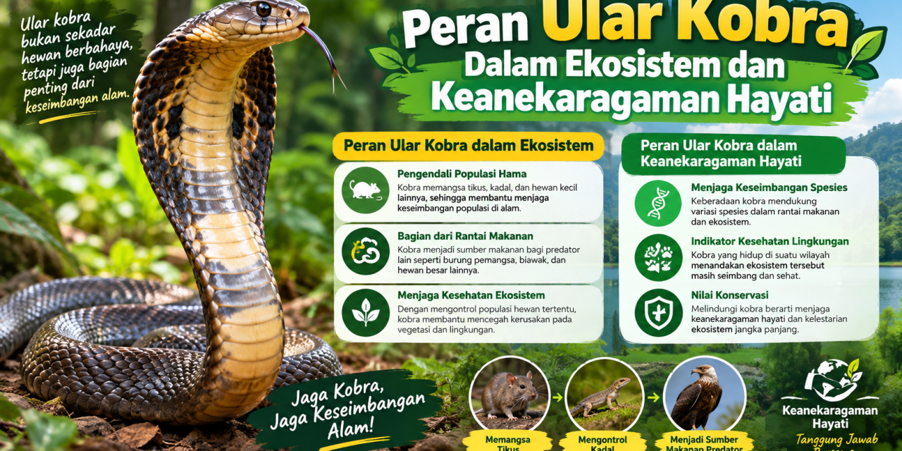 Peran Ular Kobra Dalam Ekosistem Dan Keanekaragaman Hayati