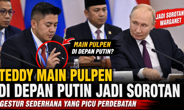 Teddy Main Pulpen Di Depan Putin Jadi Sorotan, Ini Penghinaan!